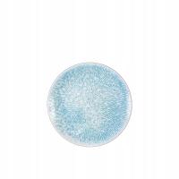 Фарфоровая тарелка маленькая белая и синяя десертная круглая Wilmax 17 см