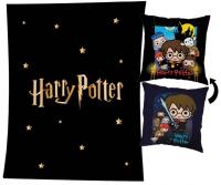 Koc Polarowy i Poduszka HARRY POTTER jasiek dwustronna Ron Hermiona Prezent