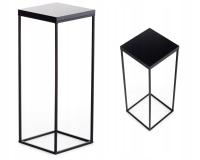 Kwietnik stojak na rośliny 60 cm metal czarny LOFT