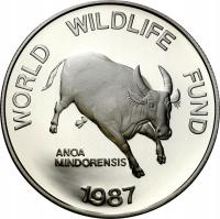 Filipiny. 200 peso 1987, Światowy Fundusz rzecz przyrody – SREBRO