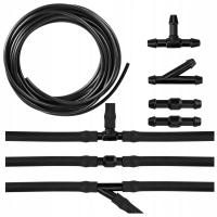 Wężyk do spryskiwaczy silikonowy 2 m złączki i trójniki