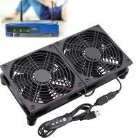 PODWÓJNY WENTYLATOR PC USB 3 PRĘDKOŚCI REGULOWANA WENTYLATOR CICHY