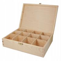 Деревянная коробка для чая чайная коробка H12 замок