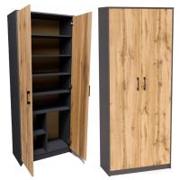 Офисный книжный шкаф закрытый шкаф R4 графит-WOTAN ROB антрацит