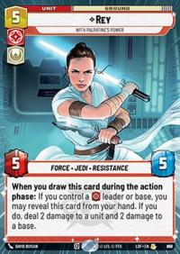 Star Wars Unlimited Rey, With Palpatine's Power