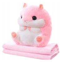 Koc Chomik 3w1 Allvo Ciepła Przytulanka Maskotka Dla Dzieci 105x200 cm