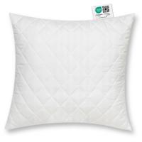Стеганая подушка 40x40 антиаллергенная толстая молния