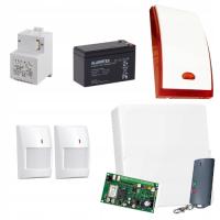 ZESTAW ALARMOWY Z POWIADOMIENIEM BEZPRZEWODOWY Z PILOTEM 2 CZUJNIKI RUCHU