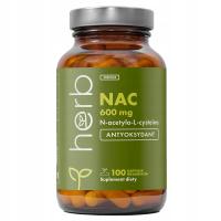 HERB NAC 600 mg 100 vcaps N-ACETYLO L-CYSTEINA ANTYOKSYDANT, DETOKS