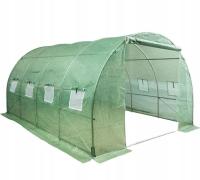 TUNEL FOLIOWY OGRODOWY SZKLARNIA na warzywa solidna wytrzymała konstrukcja