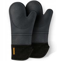Deiss PRO силиконовые термостойкие эластичные кухонные перчатки, набор из 2 предметов
