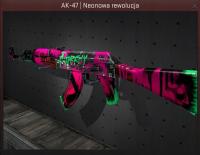 AK-47 NEONOWA REWOLUCJA Neon Revolution CS GO CS2 skin