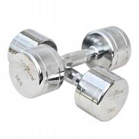 HANTLE CHROMOWANE 2X 5 KG TRENINGOWE RADEŁKOWANE JUST7GYM