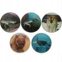 Wyspy Cooka, zestaw 5 medali, zwierzęta