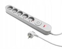 Listwa przeciwprzepięciowa Plastrol 5 m 5 gniazd