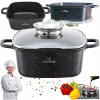 Мраморная кастрюля квадратная кастрюля Aromaknob 2.8 L