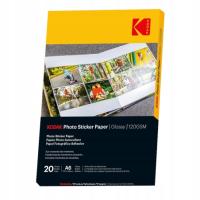 KODAK STICKER GLOSSY 120 PAPIER FOTOGRAFICZNY 21X30 10 SZTUK SAMOPRZYLEPNY
