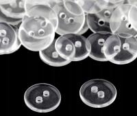 Guziki guzik 13 mm do koszuli spodni spódnicy gumy 20 szt przeźroczyste