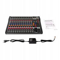 12-kanałowy USB Bluetooth Audio Mixer Mixer Live