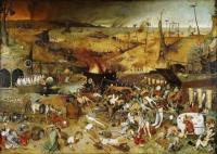150x100 cm Triumf Śmierci ogromny OBRAZ P.Bruegel