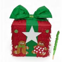 Piniata Prezent czerwony Mikołaj mikołajki pinata święta prezent urodziny