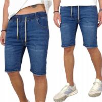 модные шорты мужские джинсовые шорты короткие брюки пояс на резине 328, XL