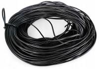 Rzemień jubilerski 1 GATUNEK 3mm naturalny skórzany okrągły CZARNY