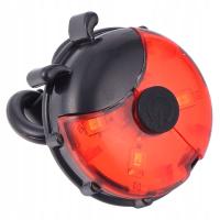 1Set Red Ladybug Bike Reminder Lamp Versatile Scooter Tail Light