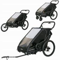 X-lander Booster 2 Pro - Podwójna Przyczepka Rowerowa 3w1