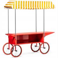 WÓZEK DO MASZYN DO POPCORNU I WATY CUKROWEJ PODWÓJNY FORGAST FG09306