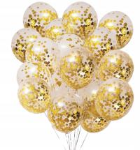 Воздушные шары с золотым конфетти на день рождения, большие 100 шт.