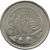 35607. Kanada, 25 centów, 2013r. okolicznościowa.