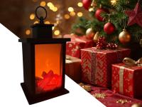 LAMPION DEKORACYJNY LED OZDOBNY LATARENKA NA BATERIE STOJĄCY KOMINEK Święta