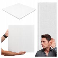 Акустическая панель белая 50x50x2cm для стены звукоизоляции потолка BITMAT