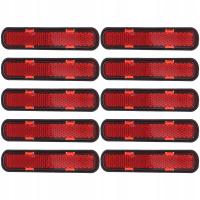 10 SZT. ODBLASKÓW ROWEROWYCH DO PRZYCZEPY, BRAMY, SŁUPKA, MOTOCYKLA, SAMOCHODU