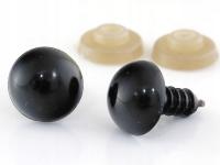 Oczy do zabawek maskotek czarne Ø 10 mm