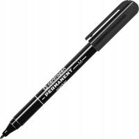 Маркер ручка перманентный фломастер круглый Uni Centropen тонкий 1 мм черный