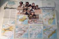 USA - Atlantic Gateways mapa National Geographic 1983 r. Ameryka