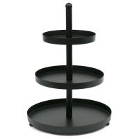 PATERA METALOWA CZARNA 3 POZIOMOWA 35cm STALOWA 30 40