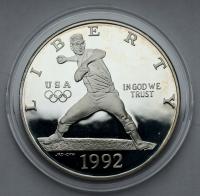206. USA SREBRO 1 dolar 1992-S, Olimpiada