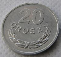 20 gr groszy 1983 mennicze mennicza piękna z rolki UNC