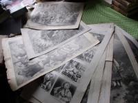 10 olbrzymich rycin SCENY RODZAJOWE TURYNGIA NORWEGIA 1870-1880