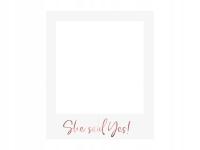 RAMKA selfie She said yes na panieński rose gold