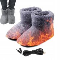 NEW PODGRZEWANE KAPCIE ELEKTRYCZNE OCIEPLANE BUTY NA ZIMĘ 39-43 USB