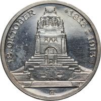 Niemcy, Saksonia, Fryderyk August III, 3 marki 1913 E. #TZ#