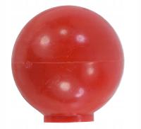 Gałka na dźwignię czerwona, okrągła, fi-32 mm, gwint metryczny M10 Solus