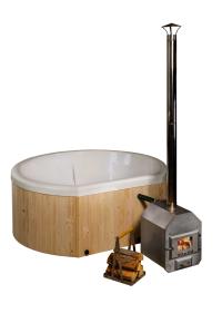 Гидромассажная ванна гидромассажная ванна спа сад с дровяной печью, 215×195 см
