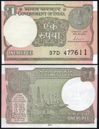$ Indie 1 RUPEE P-117c UNC 2017