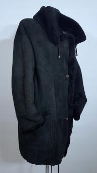 Naturalny kożuch owcza skóra CHRIST komfort oversize ciepły L XL