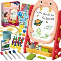 WOOPIE Dwustronna Tablica Magnetyczna do Rysowania i Nauki Liczb oraz Liter